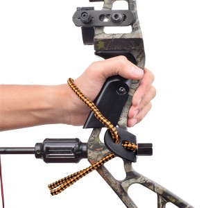 Elong al aire libre 470018 Sling de muñeca Colornaranja Cuero Metal Grometido Arco Compuesto Arco Equipo de disparo