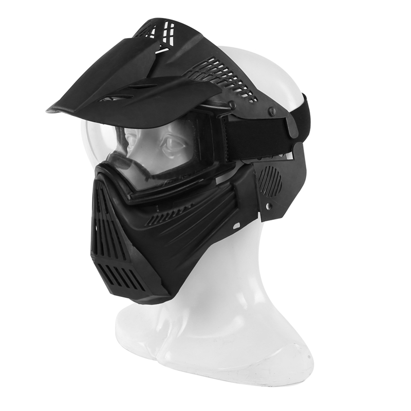 Elong al aire libre 44mA58-BK Airsoft Mask CS juego Máscaras Tácticas Face Airsoft Proteger Face Protection