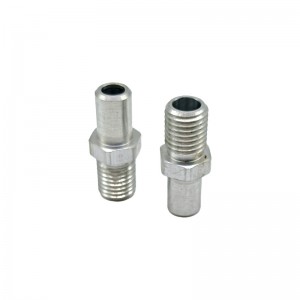 China Hexágono mecanizado torneado las piezas de CNC de acero de metal personalizado