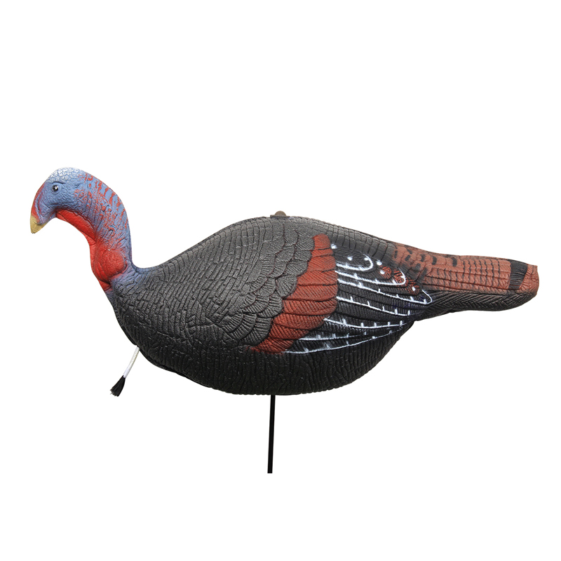 1 par Vida relajada Jake&Hen Turkeys Decoy para la caza con estacas Lleve Bag Lightweight