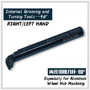 Herramientas de corte de EMET, mecanizado de cubo de rueda de aluminio, herramientas internas de ranurado/external y herramientas de torneado, herramientas de torneado de ranurado profundo, herramientas de ranurado de cara
