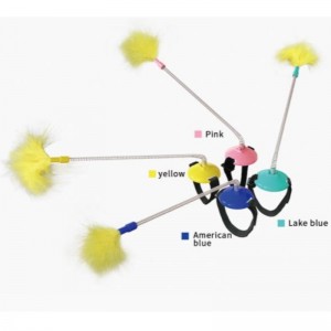 Suministro directo de fábrica de suministros para mascotas, gato de autocuración de cuello de cuello de cuello de cuello de cuello de cuello de cuello con grifo para burlarse de gato palo