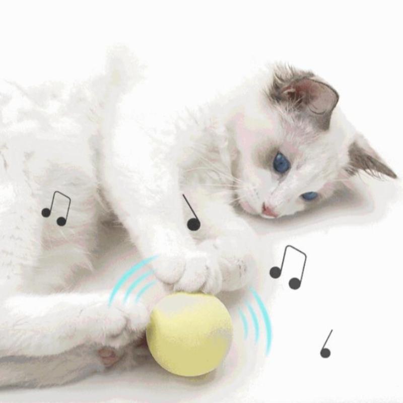 Amazon \\ 's New Pet Gravitational Call Ball Cat Self-Oye Suministros anti-aburridos Tease Cat Stick Mint Ball Ball Toy Toy