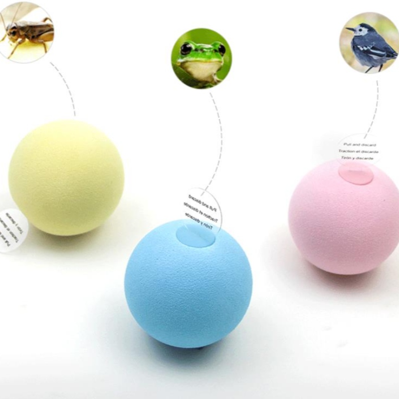 Amazon \\ 's New Pet Gravitational Call Ball Cat Self-Oye Suministros anti-aburridos Tease Cat Stick Mint Ball Ball Toy Toy