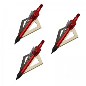 Nika Archery 15B005 100/125 Grano de acero inoxidable Broadhead para arco arqueo Caza 3 Blades Broadhead