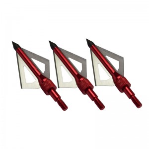 Nika Archery 15B005 100/125 Grano de acero inoxidable Broadhead para arco arqueo Caza 3 Blades Broadhead