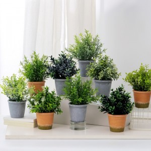 Hierba artificial en maceta en venta