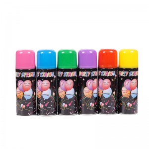 Cadena tonta de rociado colorido biodegradable para la celebración del festival de la fiesta de bodas