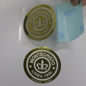 Etiqueta engomada de la etiqueta engomada de la etiqueta engomada de la etiqueta engomada de la etiqueta engomada metálica del producto metálico 3D