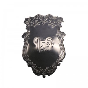 Etiqueta engomada de perfume personalizada anodizada de metal anodizado