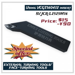 Herramientas de corte de EMET, herramientas de torneado externas, herramientas de torneado en la cara, herramientas de torneado de acero, SVJCR2525M16, SVJC/SVJP, SVQC/SVQP, SVHC/SVHP, SVLC/SVLP, SVVC/SVVP, SVXC/SVXP, SVXC/SVXP, SVZC \\\...