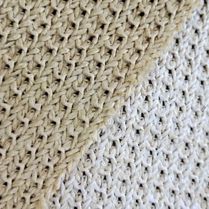 Moda de tela tejida reciclada