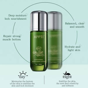 APPTI CUIDADO DE LA PIEL LOCIÓN GANODERMA JUVENIL MOJUSTIZACIÓN QUE HISTRIBLE LA CARA DE LA CARA DE LA REPARACIÓN