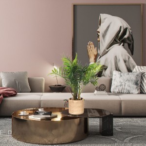 Plantas de plástico artificiales decorativas para sala de estar con alta calidad y bonito y real.