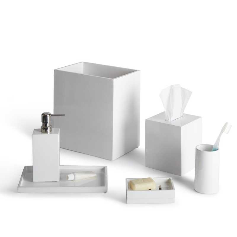 Diseño simple Resina Lacquare Accesorios de baño