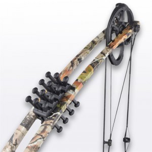 Elongarrow240001 Compuesto de tiro con arco arco amortiguadores de goma de colornegro de color accesorios de arco