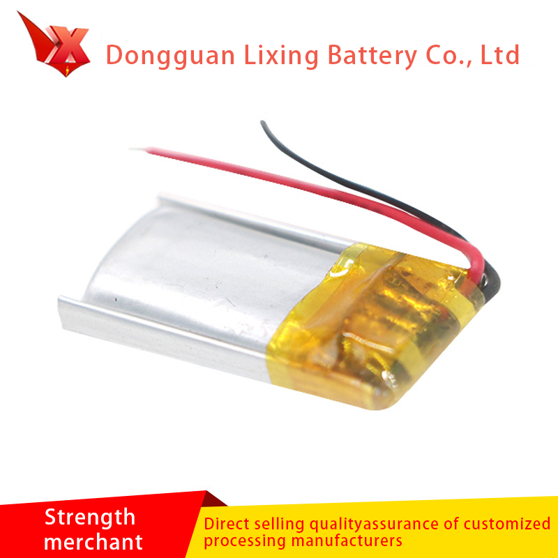 El fabricante suministra batería de polímero de iones de litio de paquete suave 401220-3.7V y batería personalizada de 60 mAh para auriculares Bluetooth