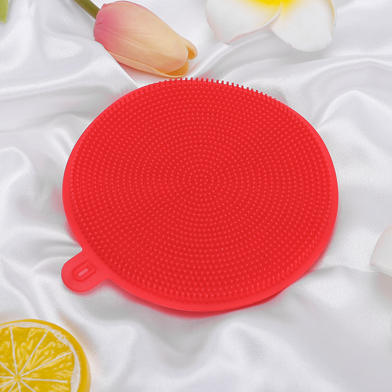 Accesorios de cocina Plato de silicona esponja, limpieza de doble cara.