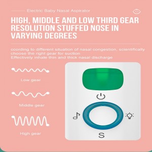 Succión eléctrica de lanariz para bebés Snot Snot Sucker paraniños pequeños Battery Booger Sucker para bebés