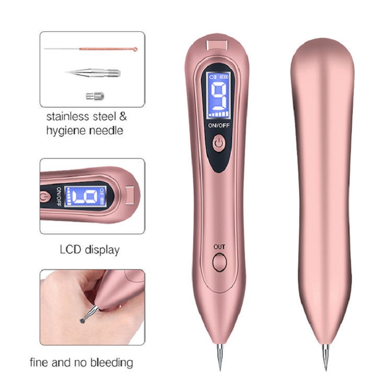 Acné Freckle Tag Piel Tatoo Dispositivo Sweep Spot Scrowing Pen Plasma Laser Mole Remover Beauty Pen