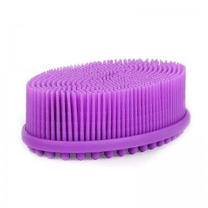 Scrubber de silicona exfoliante, cepillo de baño