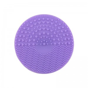 Estera de limpieza de pincel, maquillaje de silicona Cepillo de limpieza Scrubber Mat, herramienta de lavado portátil