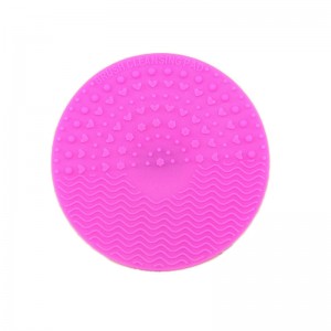 Estera de limpieza de pincel, maquillaje de silicona Cepillo de limpieza Scrubber Mat, herramienta de lavado portátil