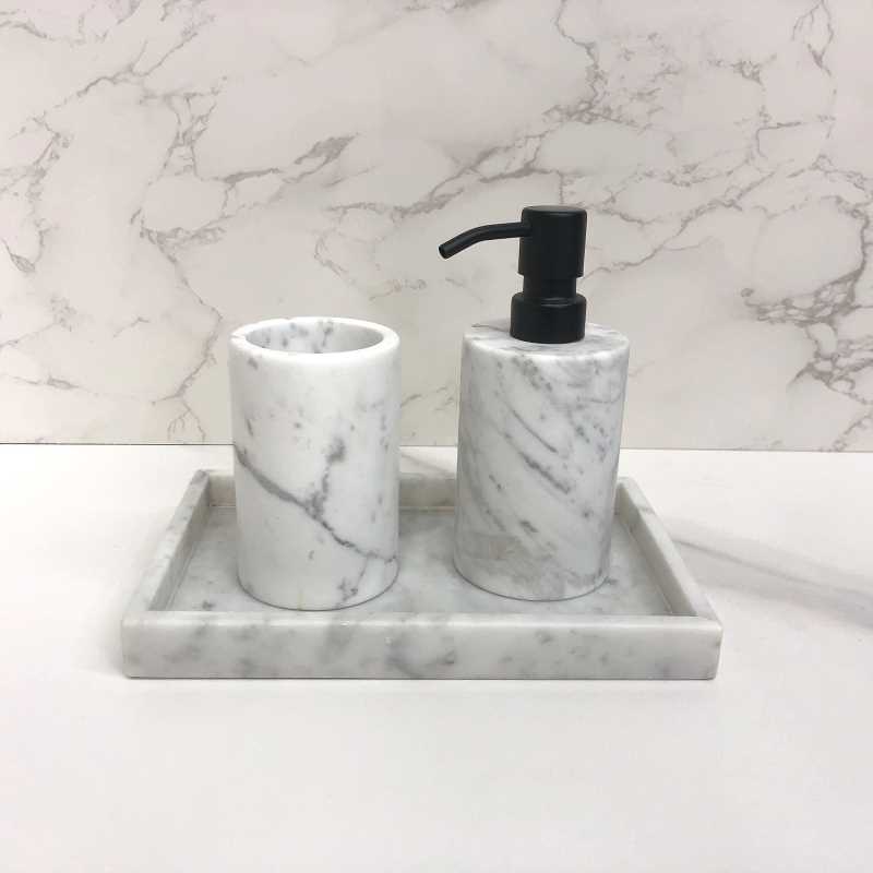 Conjunto de accesorios de baño de mármol de alta calidad