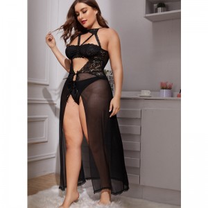 Falda larganegra Pijamas sexy