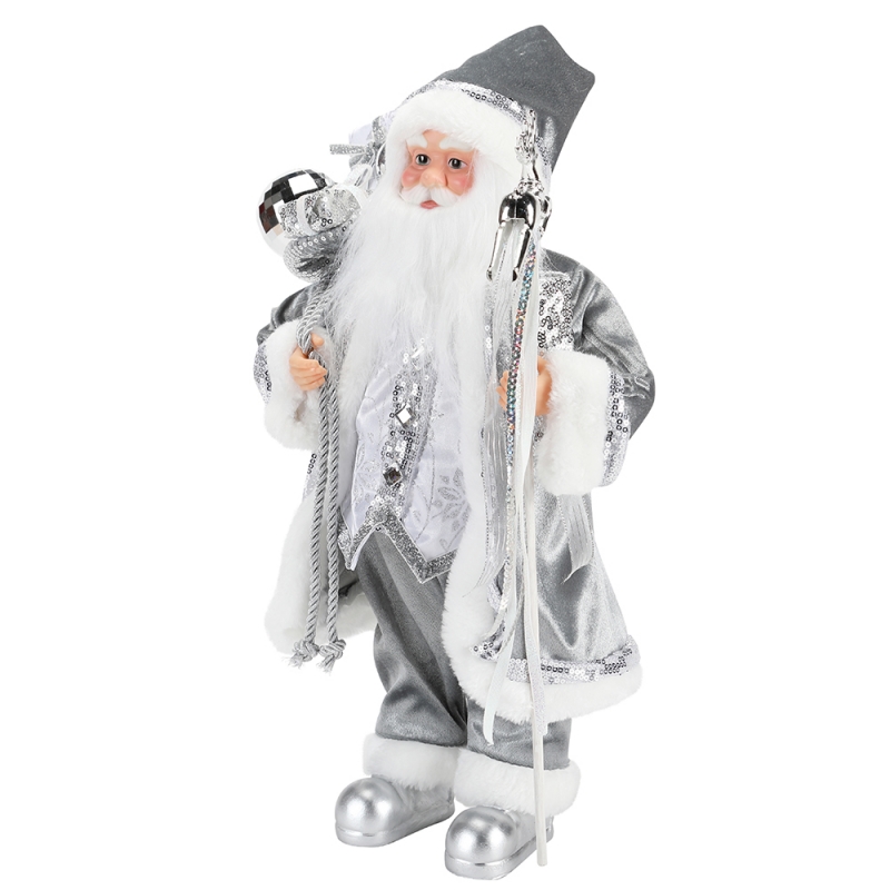 45 ~ 62cm Navidad de pie Santa Claus Ornamento Decoración Figurine Colección Tela Festival de vacaciones de Navidad Artículo de felpa