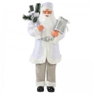 30 ~ 110cm Navidad Blanco Santa Claus Bolsa de regalo Ornamento Decoración Festival Festival Estatuilla Colección Tradicional Navidad