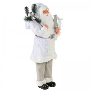 30 ~ 110cm Navidad Blanco Santa Claus Bolsa de regalo Ornamento Decoración Festival Festival Estatuilla Colección Tradicional Navidad