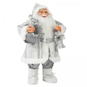 30 ~ 110 cm Navidad de pie Santa Claus Ornamento Deluxe Festival Festival Festival Colección de figuras tradicionales
