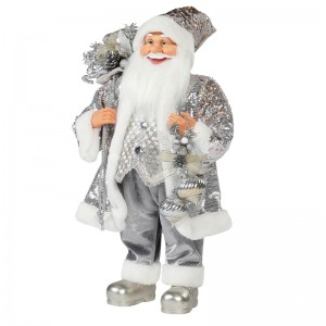 30 ~ 110cm Navidad de pie Santa Claus Ornamento Decoración Festival Festival Estatuilla Colección Tradicional Navidad