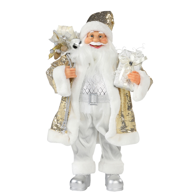 30 ~ 110 cm Navidad Santa Claus Ornamento Deluxe Decoración Festival Festival Estatuilla Colección Tradicional Navidad