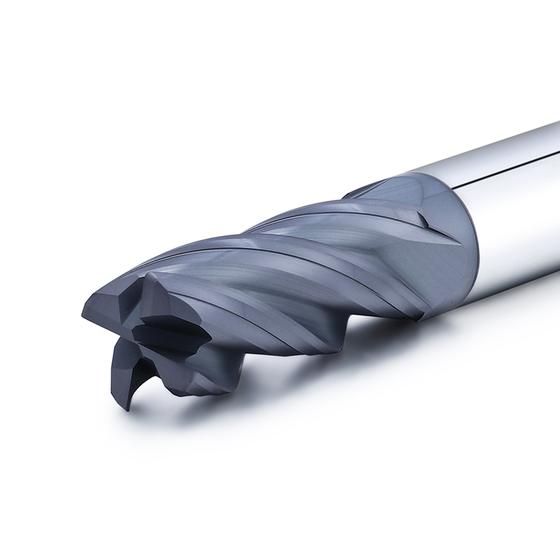 Herramientas CNC de carburo de tungsteno 4 flauta plana cortador de fresado 45 grados Molino de extremo para acero al carbono