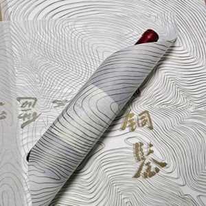 Papel de tejido Papel de envoltura de flores Papel multicolor 30G&35G Papel Kraft Brillo Papel de brillo Holográfico Impresión de papel Logotipo Blanco&yellow Kraft Paper Papel de envolver de vino para regalos de Navidad