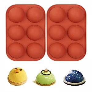 Molde de silicona de forma semi redonda, molde para hornear