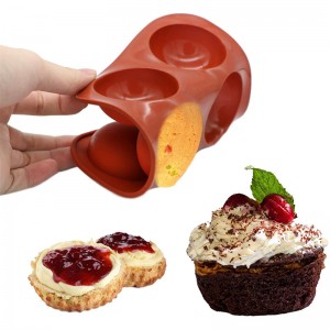 Molde de silicona de forma semi redonda, molde para hornear