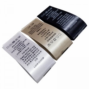 Etiqueta de la prenda de cuello trasero para prendas ligeras y productos para niños