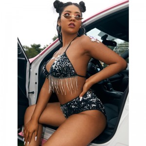 Sexy sujetador y panty set de dos piezas ropa interior sexy ropa interior de la ropa interior de las mujeres del día de San Valentín.