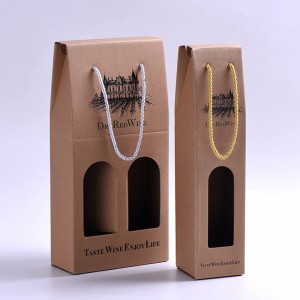 Caja de embalaje de vino tinto de alta gama alta y hermosa