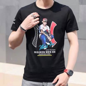 Camiseta de punto de Crewneck