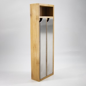 Juego de organizador de cajón de lámina de bambúnatural