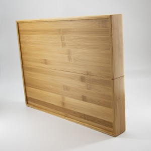 Juego de almacenamiento de cajón de cuchillos de cuchillo de cuchillo de bambúnatural