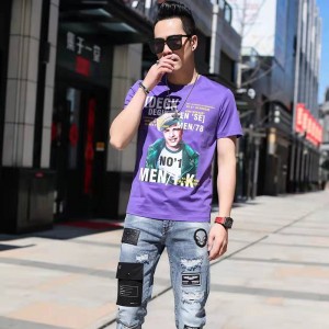 Camiseta de punto de impresión digital