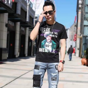 Camiseta de punto de impresión digital