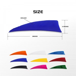 Elongarrow 172313 3inches Shield Turquía pluma para flechas de tiro con arco