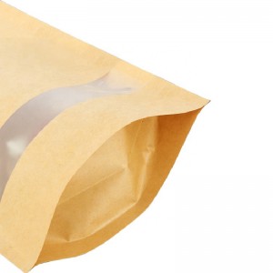 Cremallera Kraft se levanta bolsa con ventana