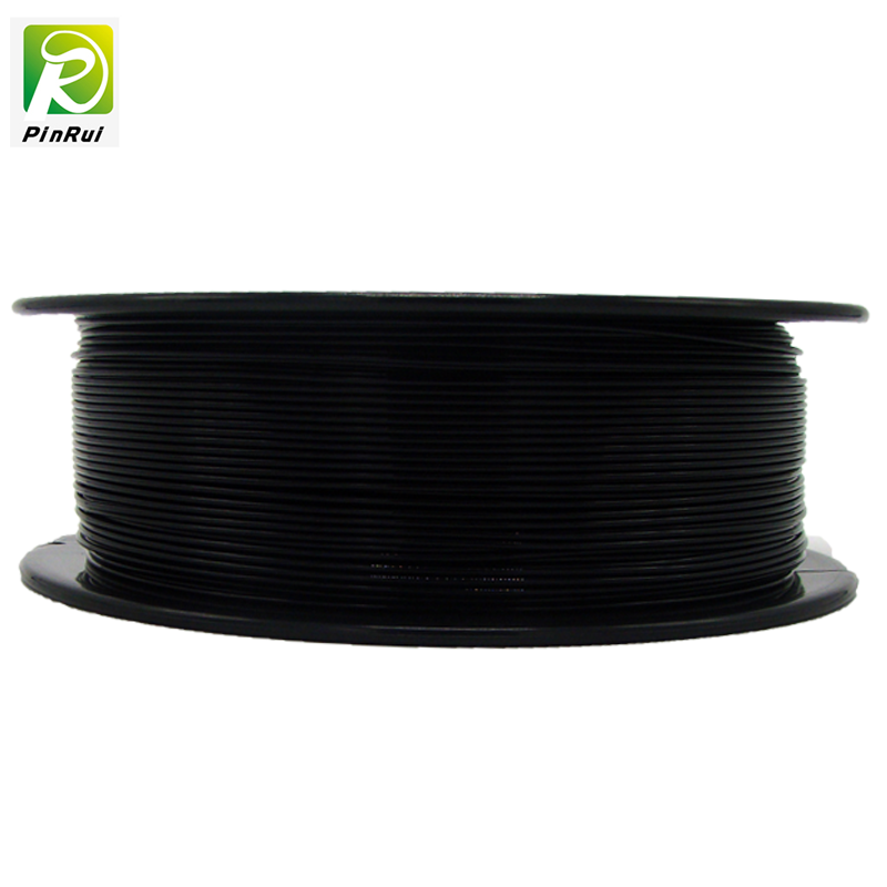 Pinrui de alta calidad 1kg 3D PLA Impresora Filamento Negro Color Negro